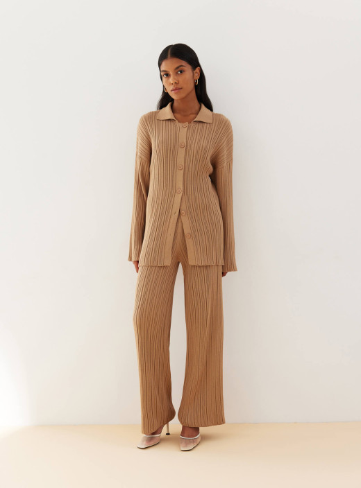 Straight-fit trousers Adaline caramel