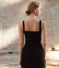 Dress mini textured black