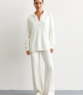 Pants straight from thick jersey milk