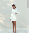 Jumper combination of two tops milk