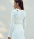 Jumper combination of two tops milk