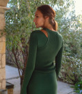 Jumper combination of two tops dark green