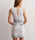 Dress Ray of life Milk + Black
