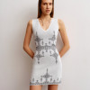 Dress Ray of life Milk + Black
