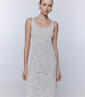 Maxi dress with lace floral pattern Jasmine pearl