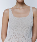 Maxi dress with lace floral pattern Jasmine pearl