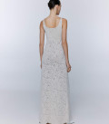 Maxi dress with lace floral pattern Jasmine pearl