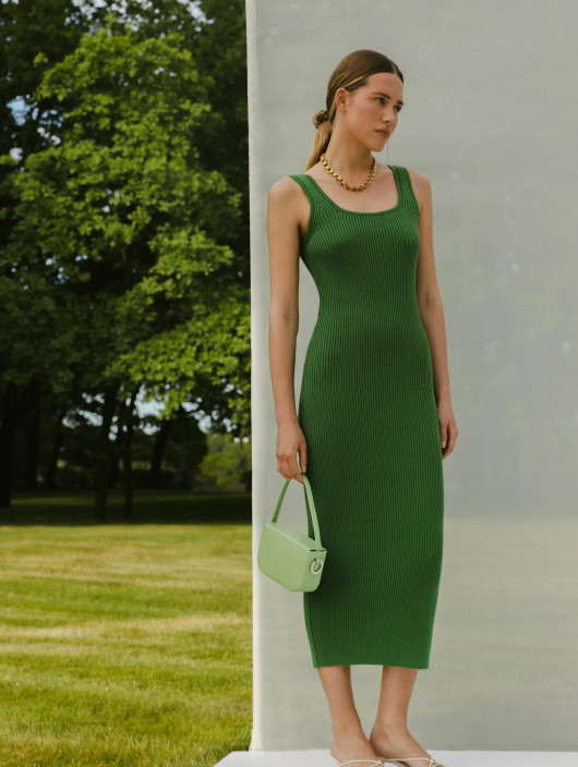 Silhouette midi dress Linda green