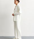 Pants straight from thick jersey milk
