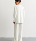 Pants straight from thick jersey milk