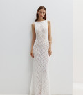 Openwork maxi dress Raphaella milk