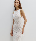 Openwork maxi dress Raphaella milk