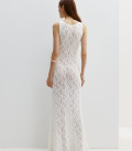 Openwork maxi dress Raphaella milk