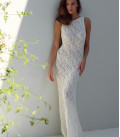Openwork maxi dress Raphaella milk