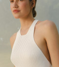 Mini dress with bare shoulders Mojito milk