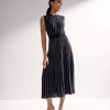 Midi dress Openwork black
