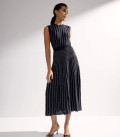 Midi dress Openwork black