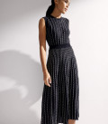 Midi dress Openwork black
