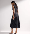Midi dress Openwork black